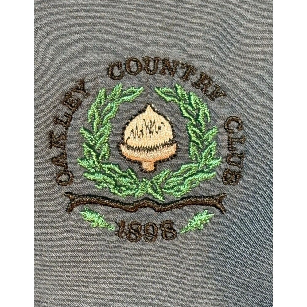 Cutter & Buck Embroidered "Oakley Country Club 1898" Blue Pullover Windbreaker L